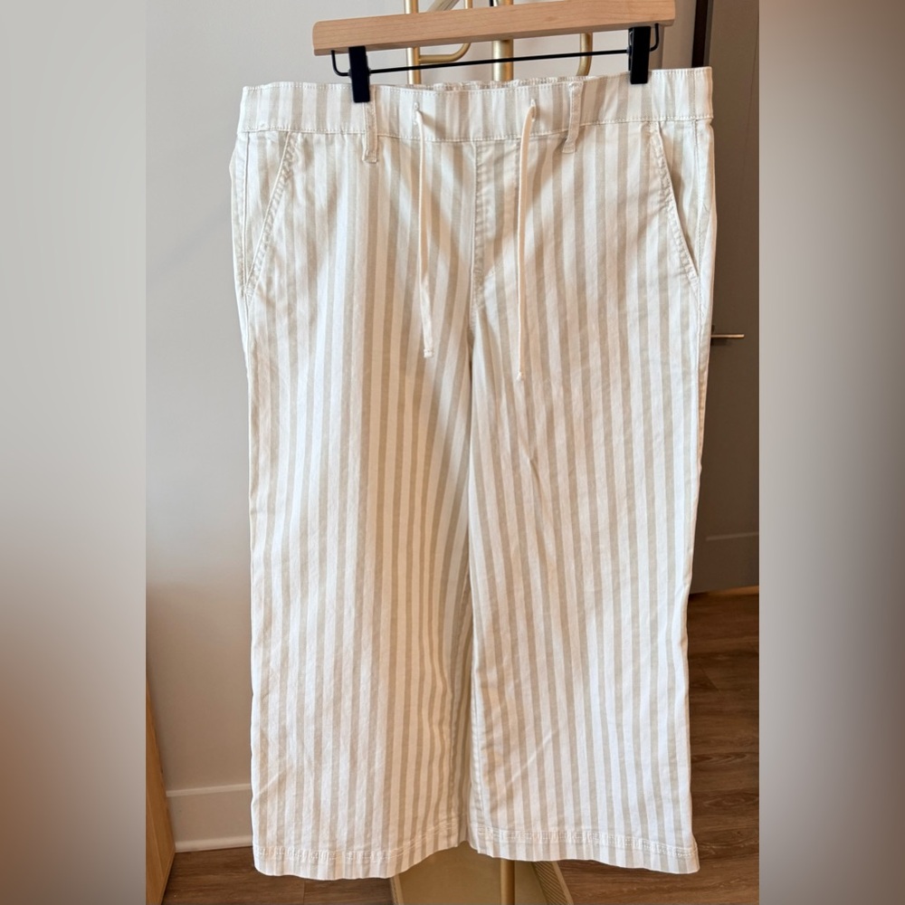 Torrid wide leg ankle crop pants